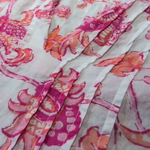 Lands' End lightweight floral print cotton top, size XL - Picture 7 of 9